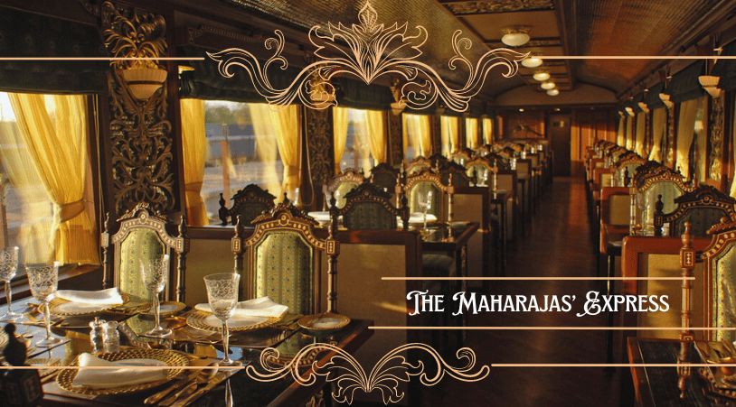 luxury maharaja express dining area