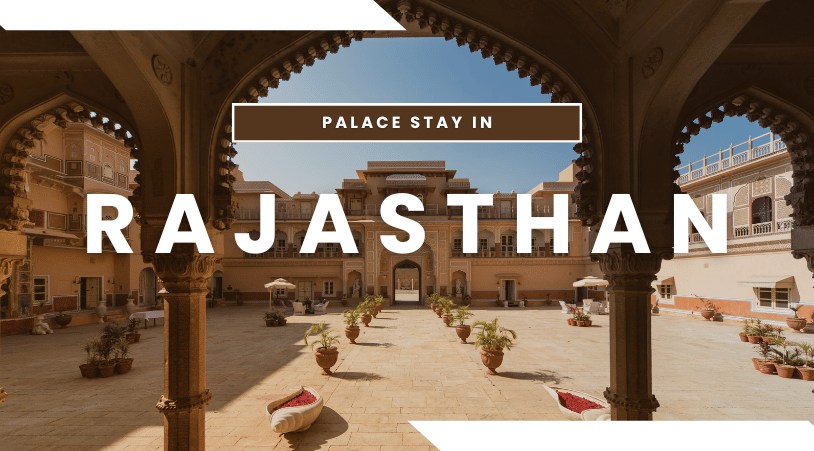 A luxurious palace stay in Rajasthan, showcasing the rich heritage and opulence of the region.
